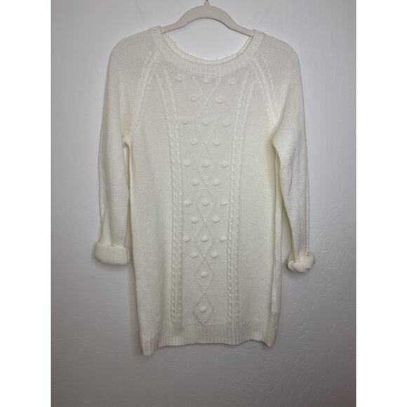 Girls H&M Cream Cozy Sweater Dress – Size 14 - Picture 1 of 6
